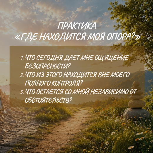 Практика «Где находится моя опора?»