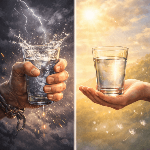 Метафора стакана: что создает напряжение