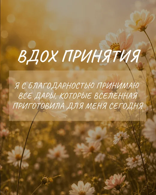 Сделайте вдох принятия