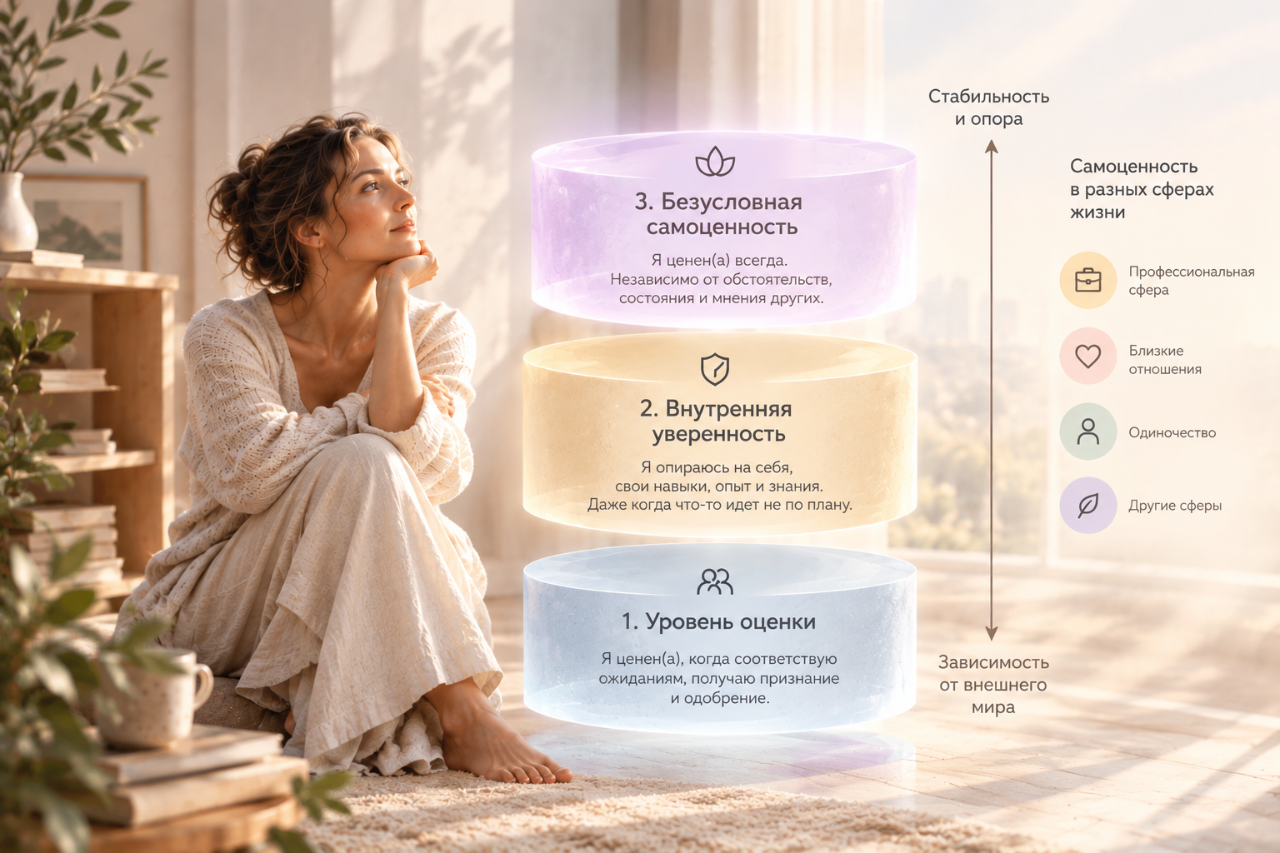 Самоценность как многоуровневая система