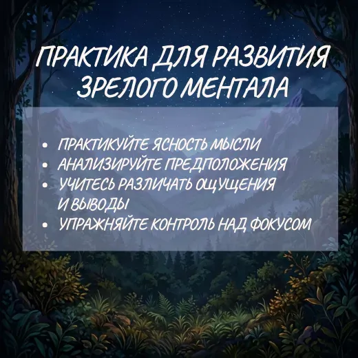 Практика для развития зрелого ментала